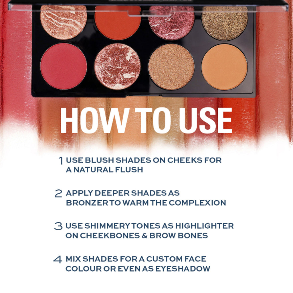 Makeup Revolution Ultra Blush Palette Golden Soul - Distacart