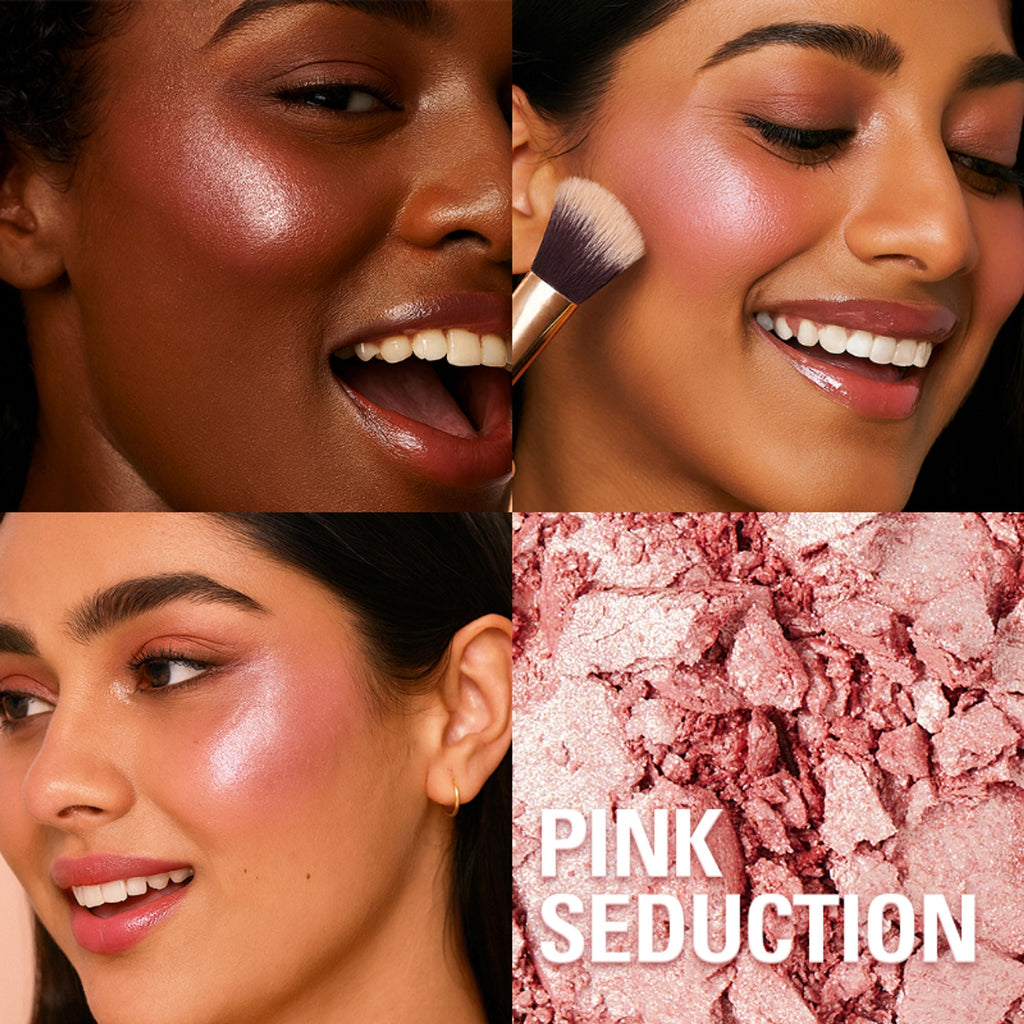 Makeup Revolution Beam Bright Highlighter - Pink Seduction - Distacart