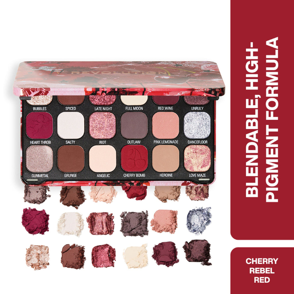 Makeup Revolution Forever Flawless Palette - Cherry Rebel Red