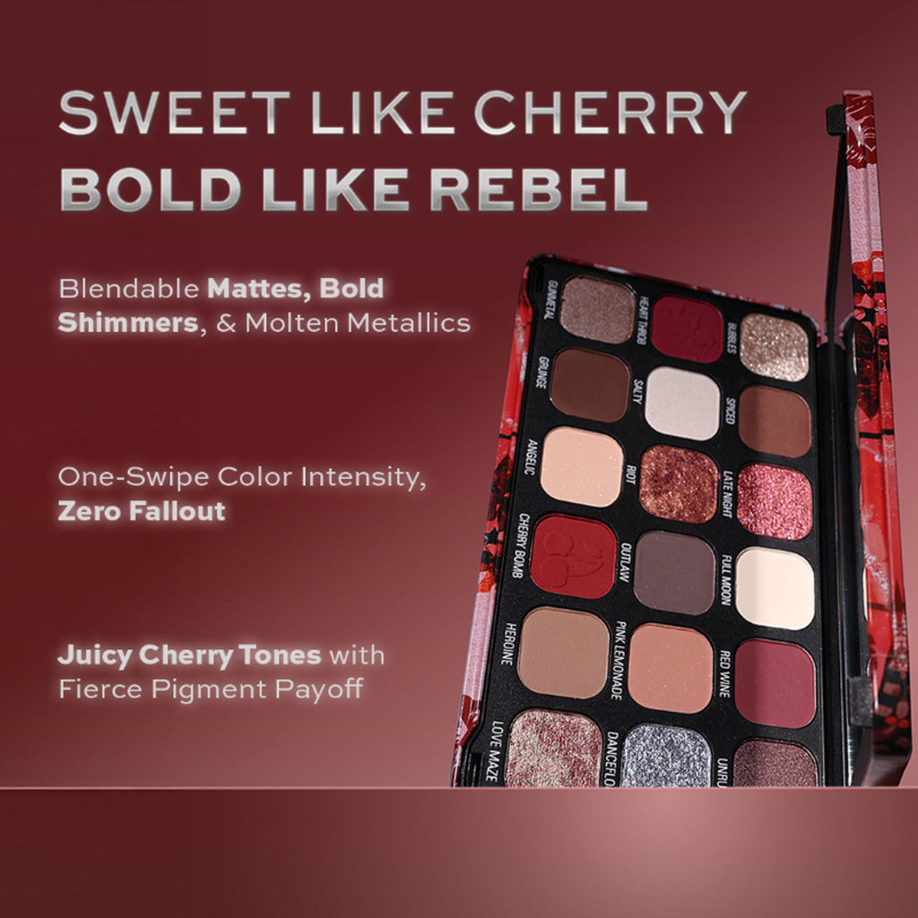 Makeup Revolution Forever Flawless Palette - Cherry Rebel Red