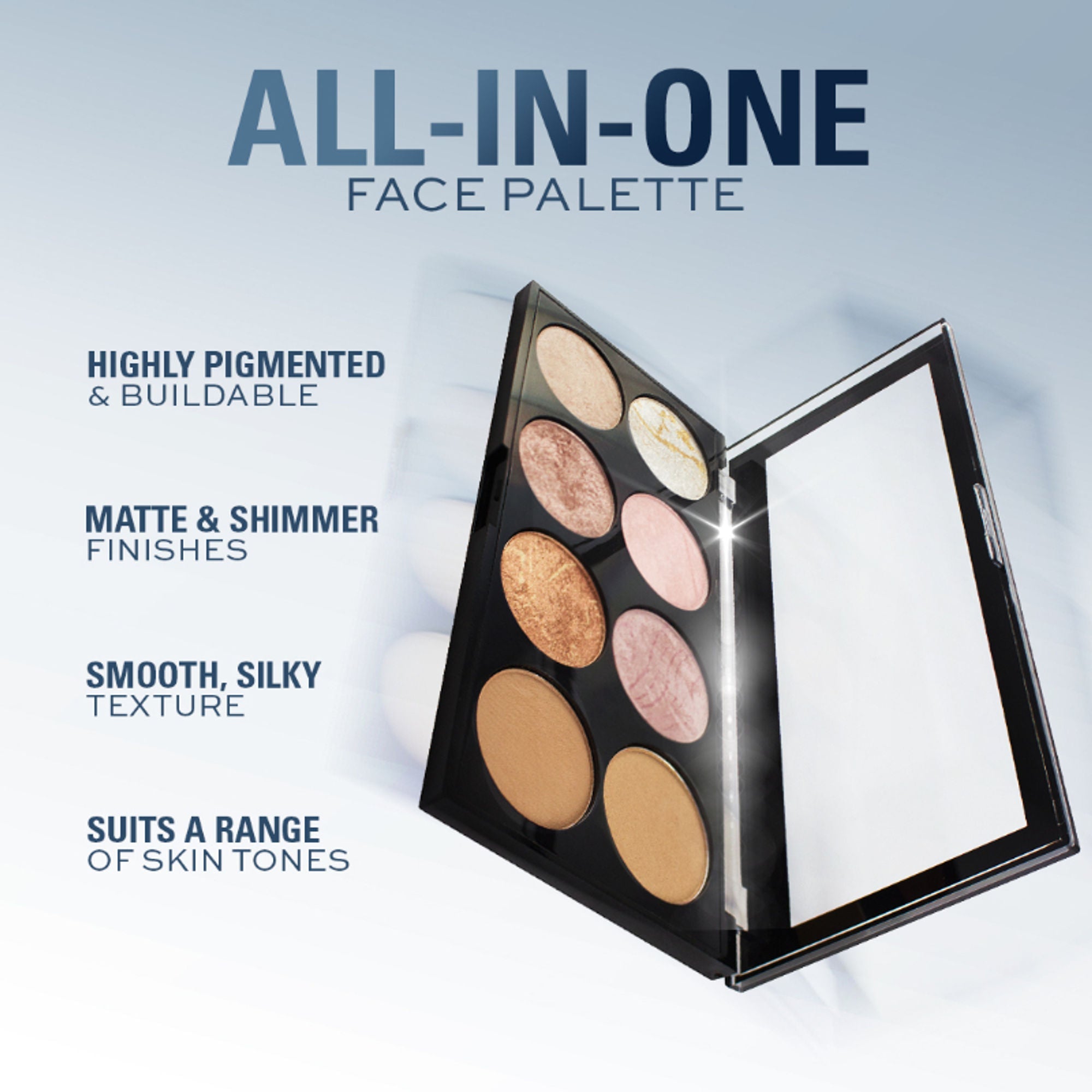 Makeup Revolution Ultra Blush and Contour Palette - Golden Sugar - Distacart