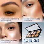 Makeup Revolution Ultra Blush and Contour Palette - Golden Sugar - Distacart