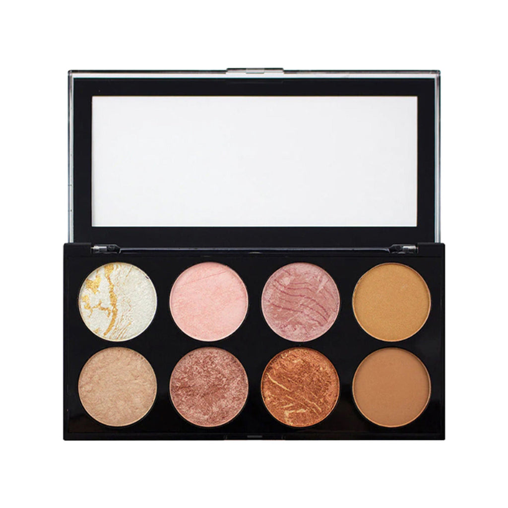 Makeup Revolution Ultra Blush and Contour Palette - Golden Sugar - Distacart