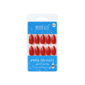 shills professional reusable press on nails almond spn632