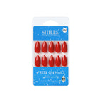 shills professional reusable press on nails almond spn632