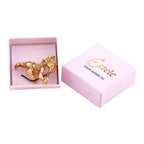 Estele Gold-Polished Spiritual Lord Bal Ganesha Idol for Gifts & HouseWarming/Home/Office Decors
