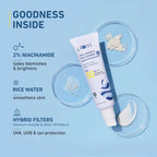 Plum 2% Niacinamide Sunscreen SPF 50 PA+++ UVA/B - Reduces Tan, No White Cast, Dermat Tested - Distacart