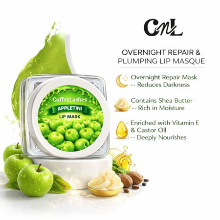 CUFFS N LASHES Lush Lips Intensive Recovery Lip Mask - Apple Tini