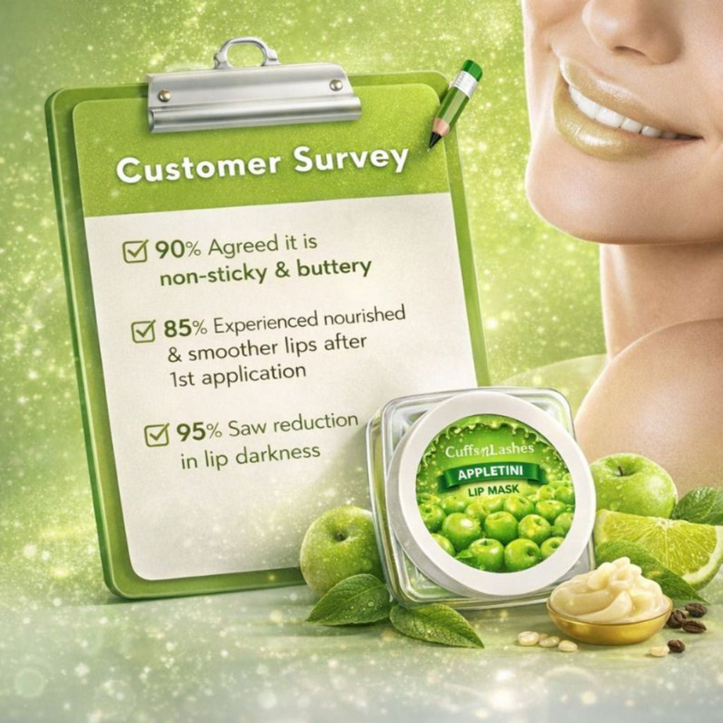 CUFFS N LASHES Lush Lips Intensive Recovery Lip Mask - Apple Tini - Distacart