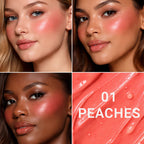CUFFS N LASHES After Glow Liquid Blush - 01 Peaches - Distacart