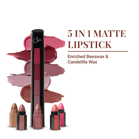 CUFFS N LASHES Penta 5 In 1 Matte Lipstick - 02 Nude