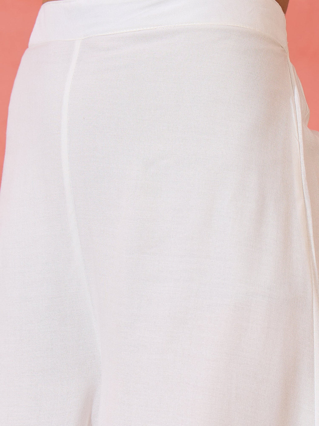 InWeave White Strappy Kurta Set Pink Patola Dupatta - Distacart