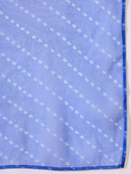 InWeave Fuchsia Strappy Kurta Set Blue Bandhani Or Dupatta