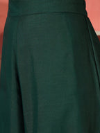 InWeave Green Strappy Kurta Set Green Patola Dupatta - Distacart