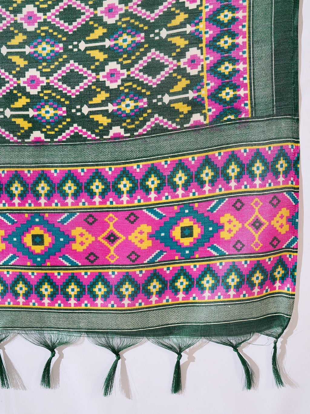 InWeave Green Strappy Kurta Set Green Patola Dupatta - Distacart