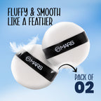 MARS Cosmetics Puffect Powder Puff with Strap - Pack of 2 - Distacart