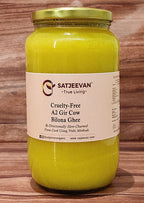 Satjeevan A2 Gir Cow Bilona Ghee | Pure A2 Gir Cow Bilona Ghee | 100% Gir Cow Ghee | Traditional Cow Ghee - Distacart