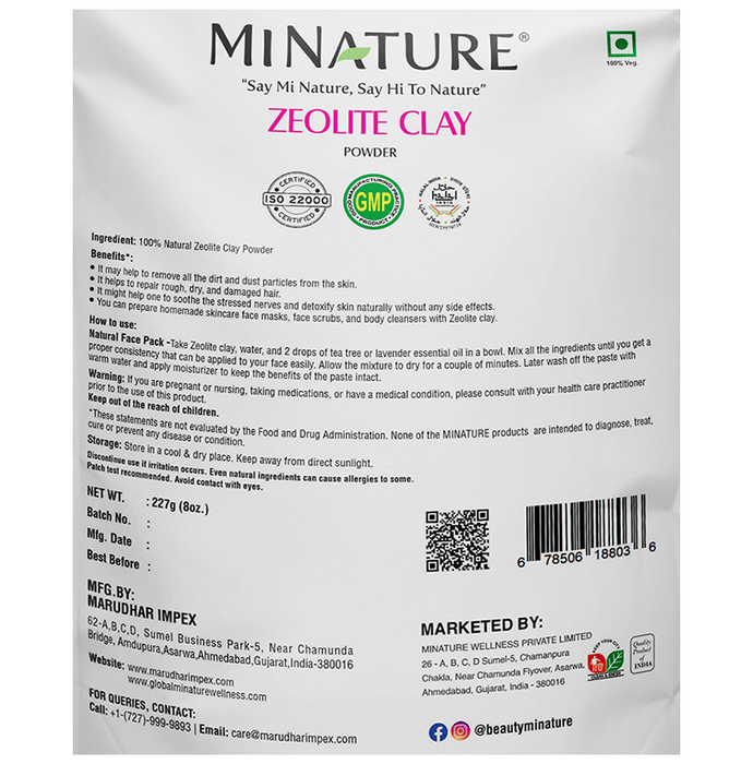 Minature Zeolite Clay Powder