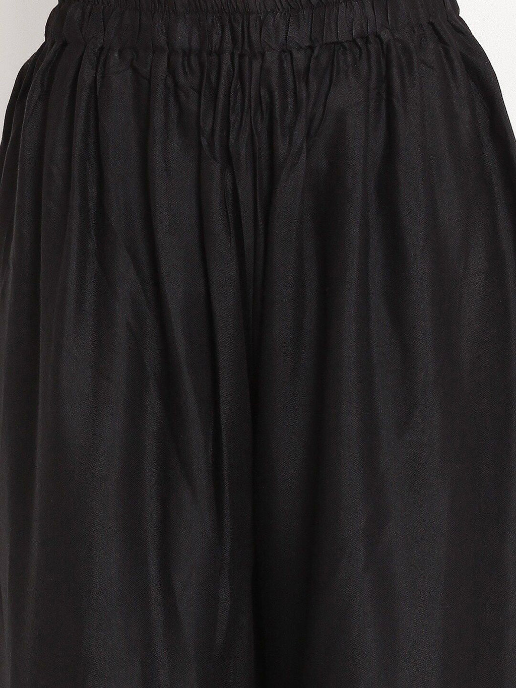 TAG 7 Women Black & Grey Set of 2 Flared Ethnic Palazzos