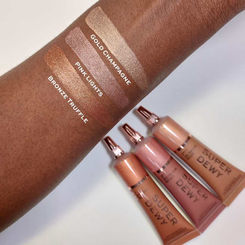Makeup Revolution Superdewy Liquid Highlighter - Bronze Truffle - Distacart