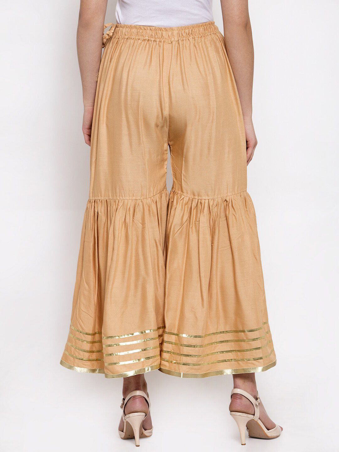 TAG 7 Women Flared Regular Palazzos
