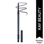 Kay Beauty By Katrina Kaif Waterproof Smokey Kajal with Smudger - Raven Hue
