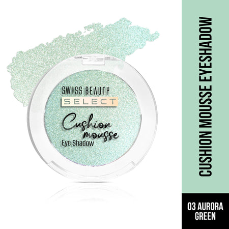 Swiss Beauty Select Cushion Mousse Eyeshadow - 3 Aurora Green