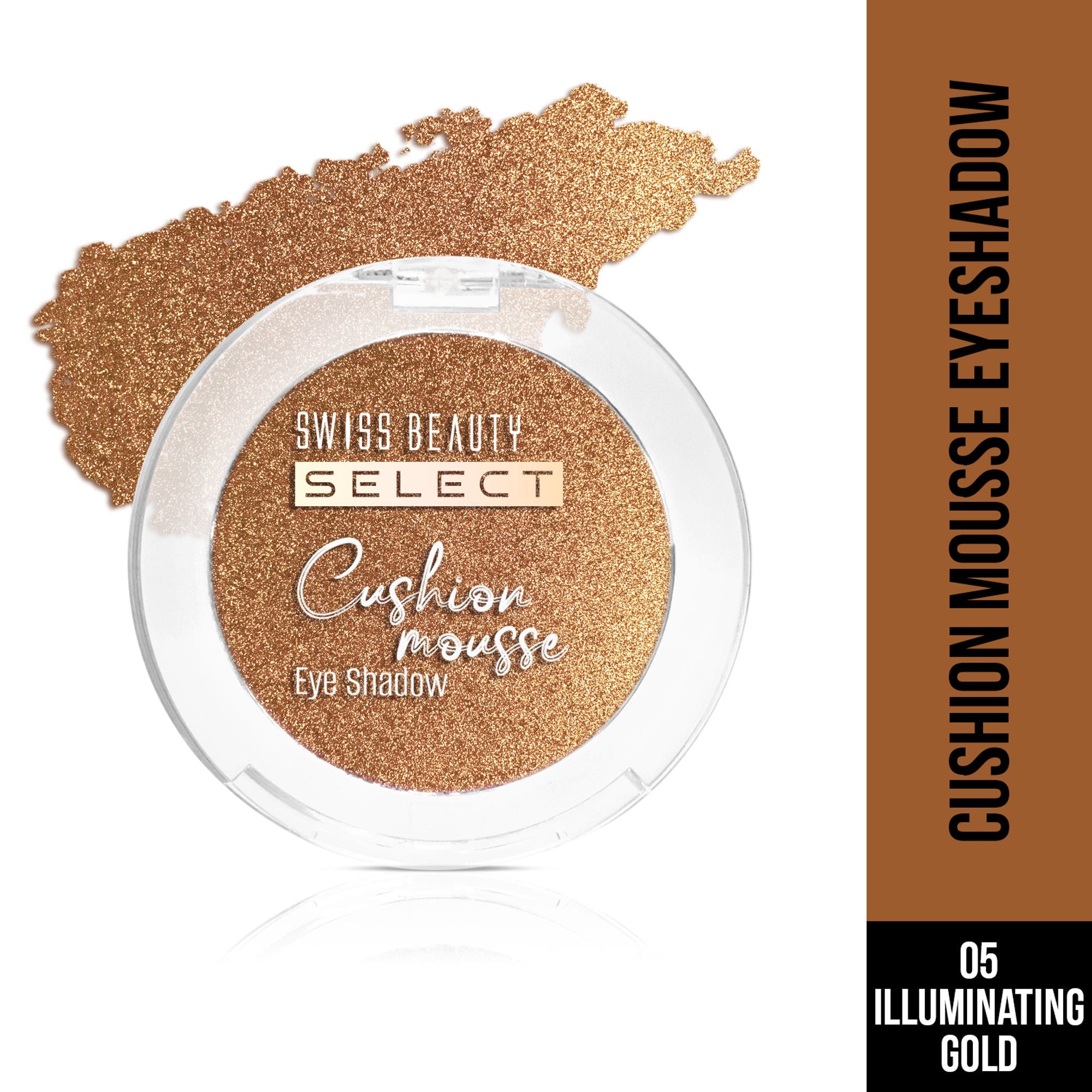 Swiss Beauty Select Cushion Mousse Eyeshadow - 5 Illuminating Gold
