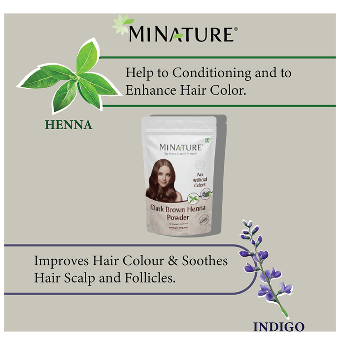 Minature Dark Brown Henna Powder