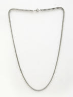 NVR Men's Silver-Plated Stainless Steel Chain