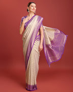 Monjolika Fashion Foliage Prints Silk Turquoise Classic Saree - Distacart