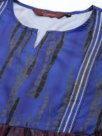 Sangria Women Dyed Tiered Kurta with Palazzos