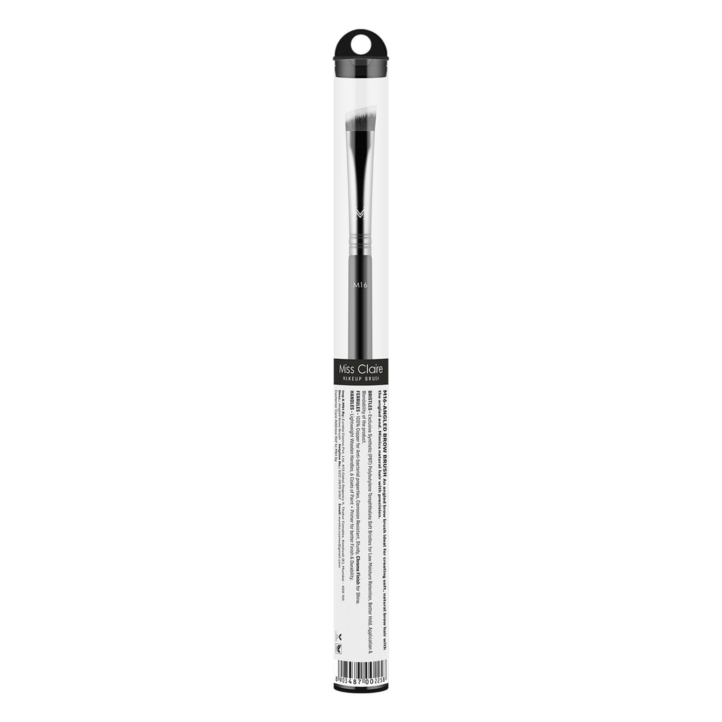Miss Claire M16 - Angled Brow Brush - Chrome