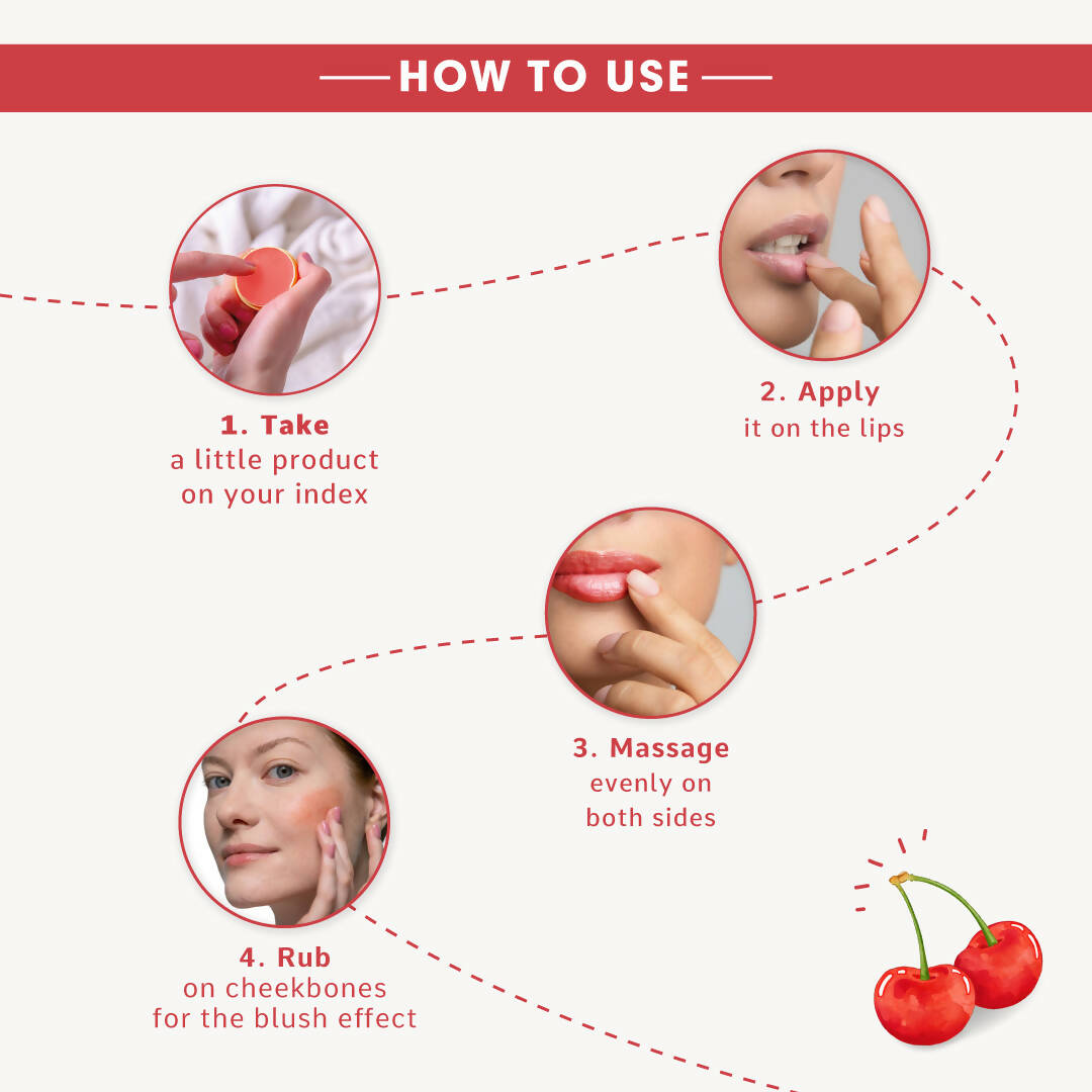 Korus Essential Cherry Lip & Cheek Tint Balm - Distacart