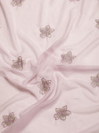 kasee Floral Zari Pure Georgette Saree - Distacart