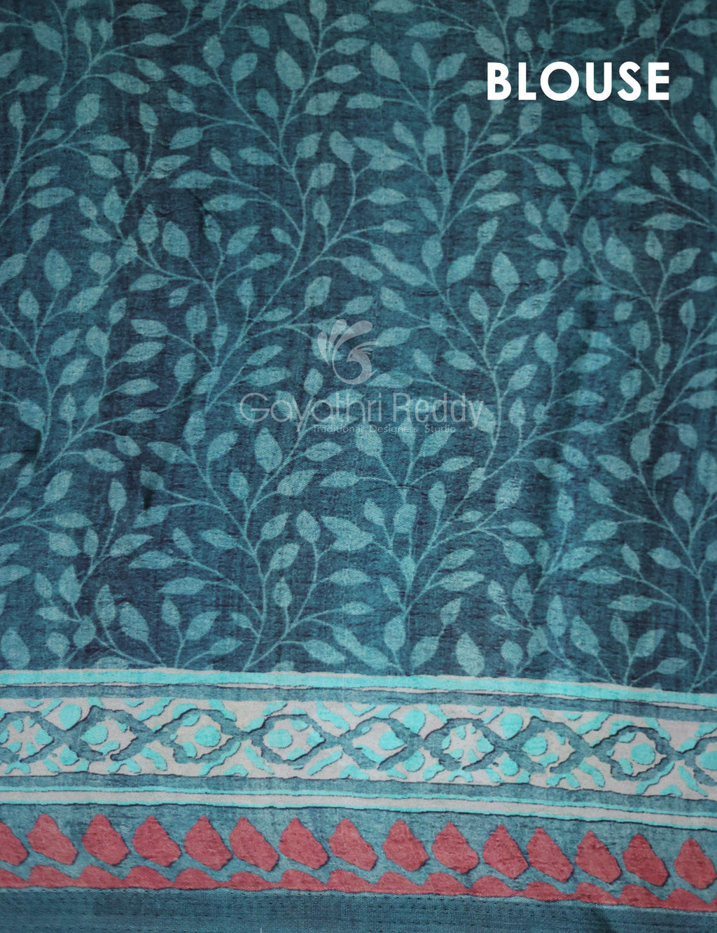 Peacock Blueish With Jaal Design Semi Crepe Silk Saree By Gayathri Reddy Designer Studio