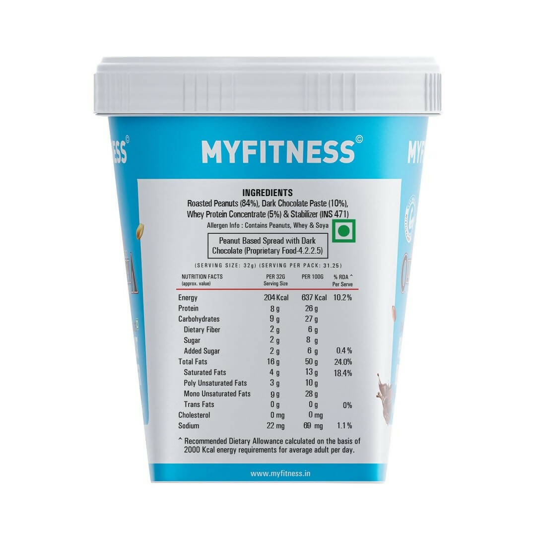 Myfitness High Protein Dark Chocolate Peanut Butter Smooth