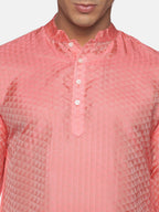 Sethukrishna Men Red Kurta with Pyjamas - Distacart