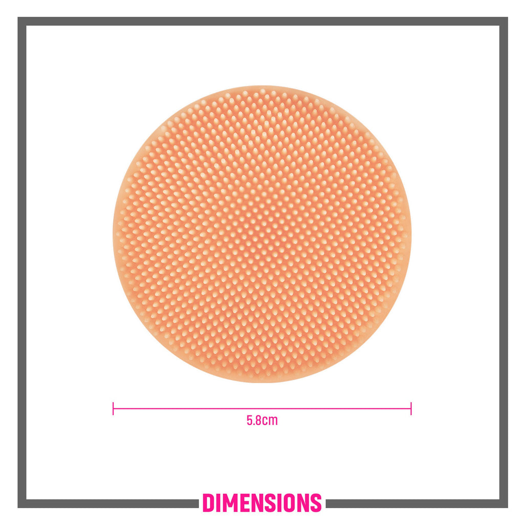 Miss Claire Lx051 Facial Scrubber Round - Peach - Distacart