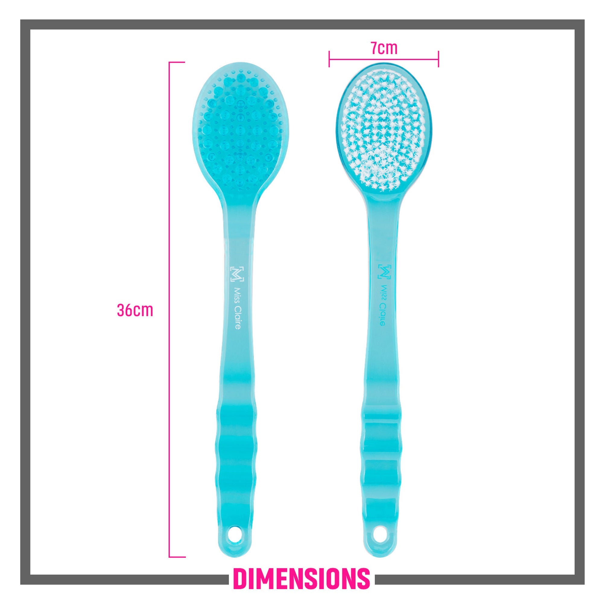 Miss Claire Lx025 Bath Brush - Blue - Distacart