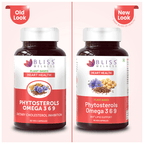Bliss Welness Heart Health Phytosterols Omega 3 6 9 Veg Capsule Vegicap