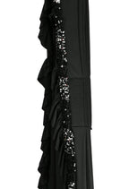 Mominos Fashion All Season Wear Black Ruffled Ready To Wear Saree - Distacart