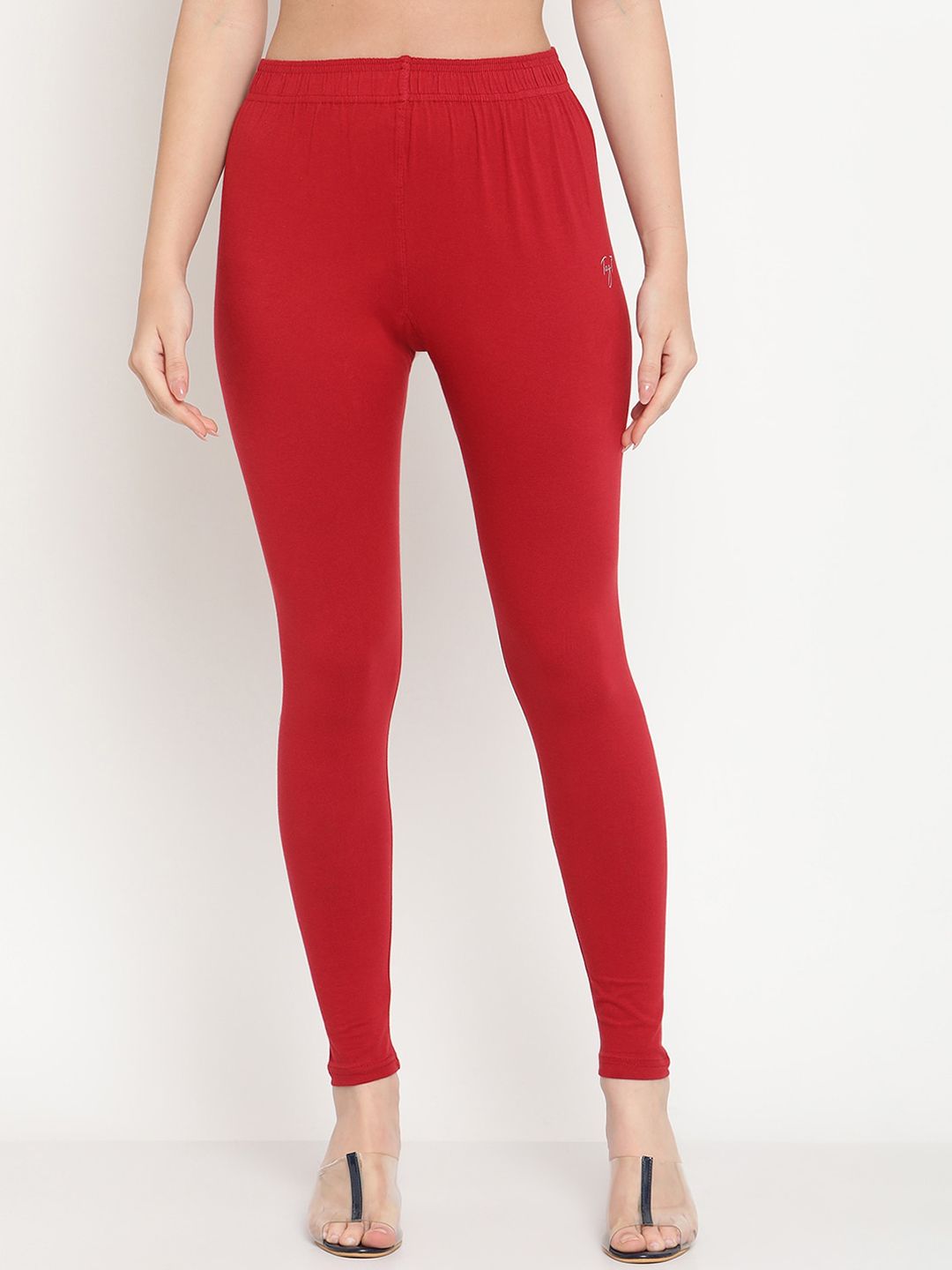 TAG 7 Women Pack Of 2 Solid Ankle-Length Leggings