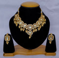 Joban Fashion Hand Made High Quality Gold Plated Base Metal Alloy Kundan Stone Studded Kundan Jewellery Set