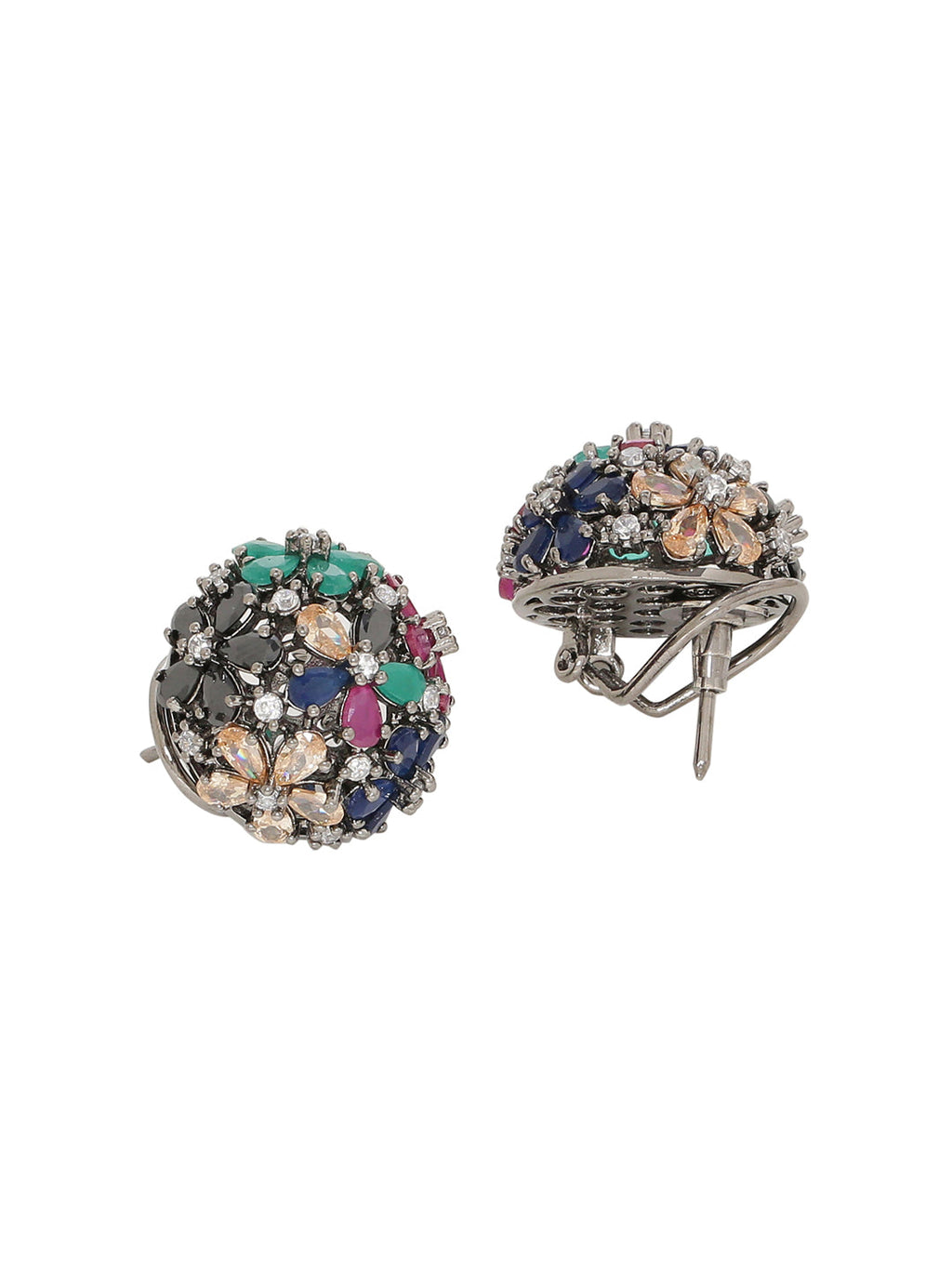 Shoshaa Multicoloured Circular Studs - Distacart