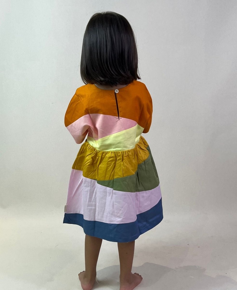 ArthLife Multi-Color Block Dress