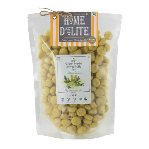 Home D'elite Green Herbs Jowar Puffs