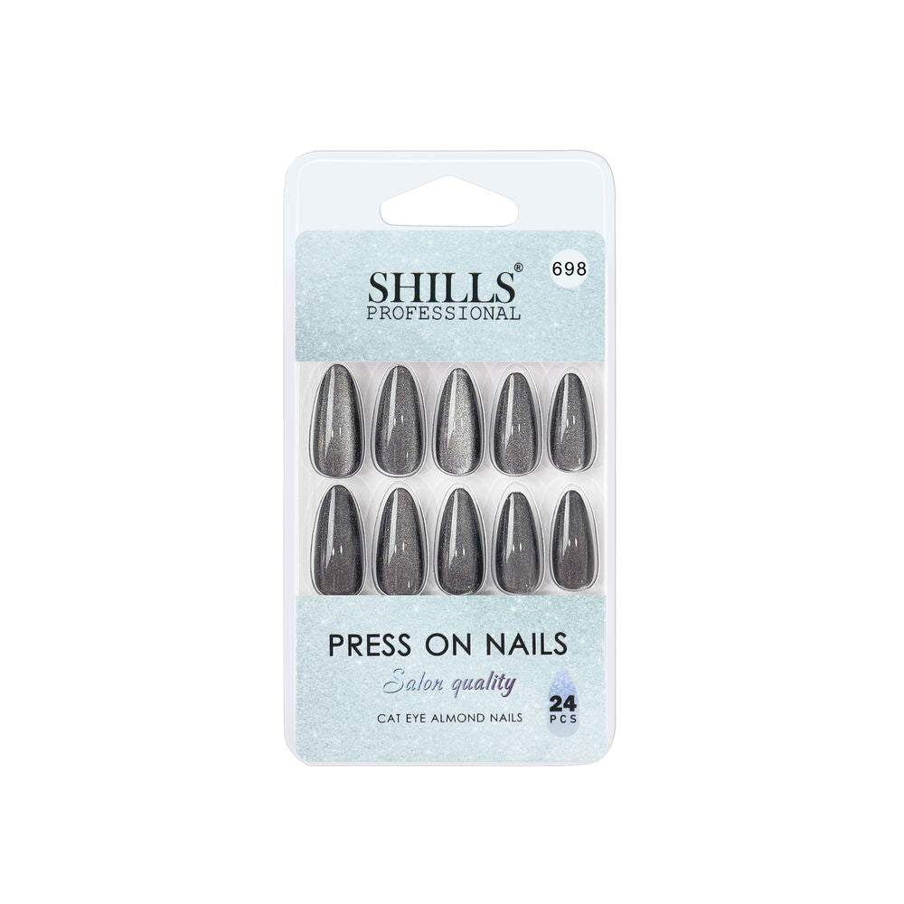 shills professional reusable press on nails log almond spn698