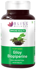 Bliss Welness Immune Health Giloy Biopiperine Veg Tablet