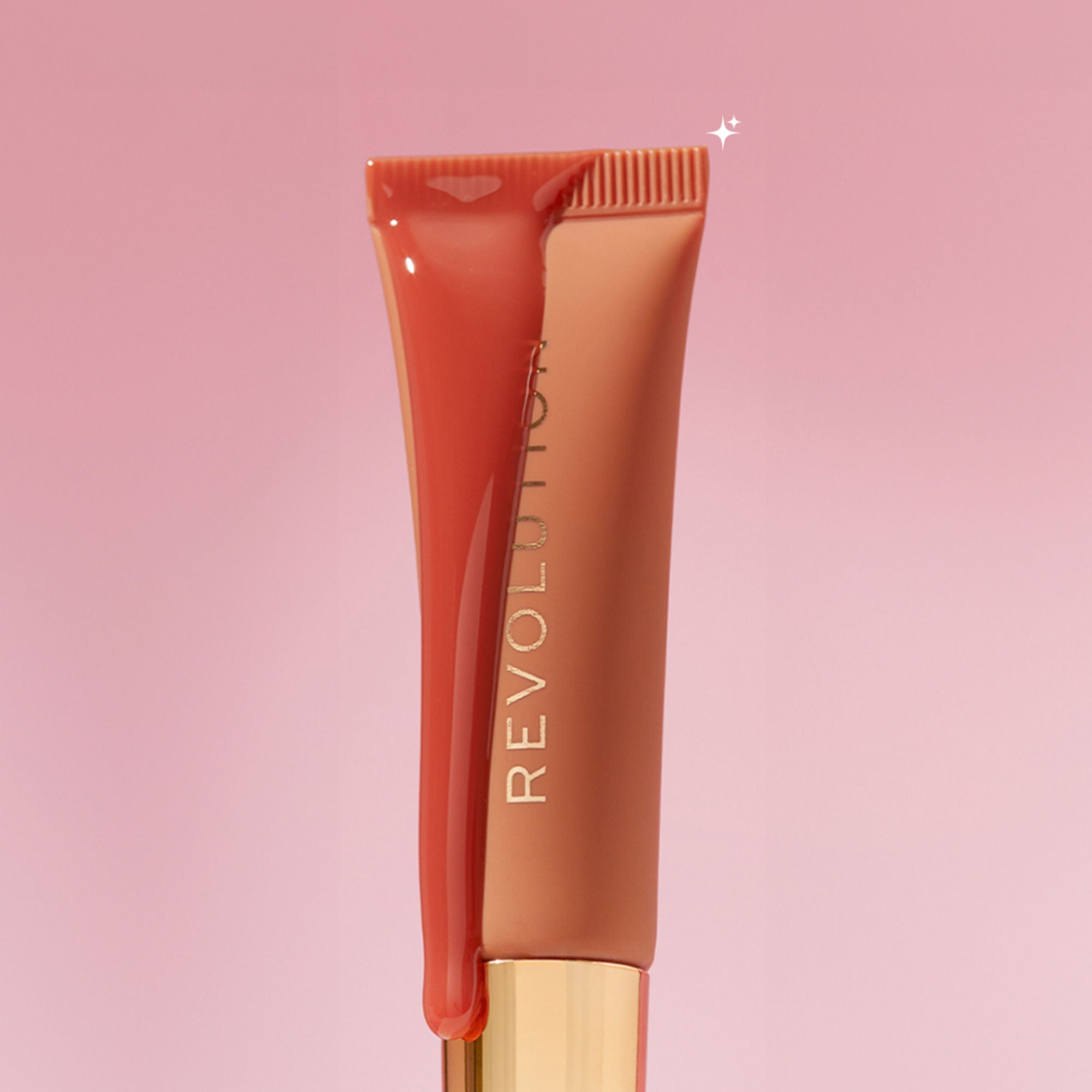 Makeup Revolution Juicy Peptide Lip Balm - Nude Spice - Distacart